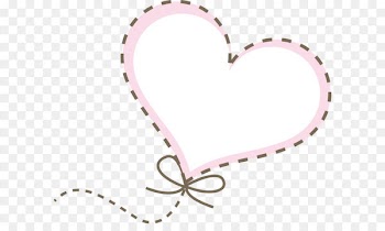 Heart-shaped dotted line 