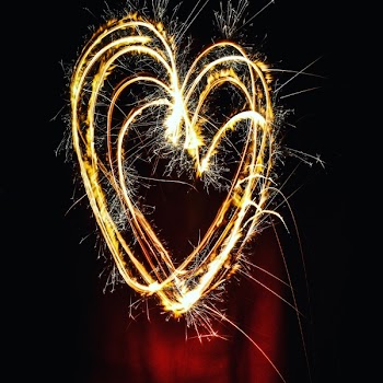 Heart-shaped Fireworks