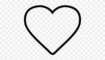 Heart Shaped Icon - Love Heart Outline Tattoo