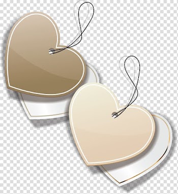 Heart-shaped label transparent background PNG clipart