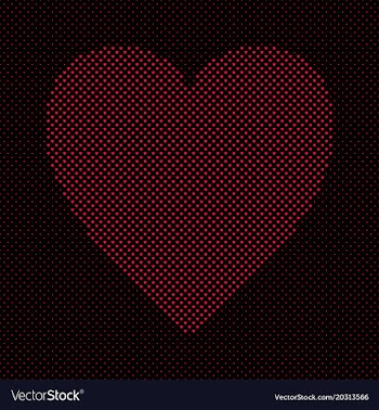 Heart shaped love concept background design vector image