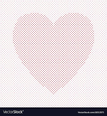 Heart shaped love concept background design vector image