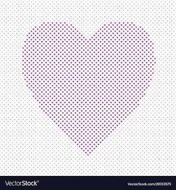 Heart shaped love concept background design vector image