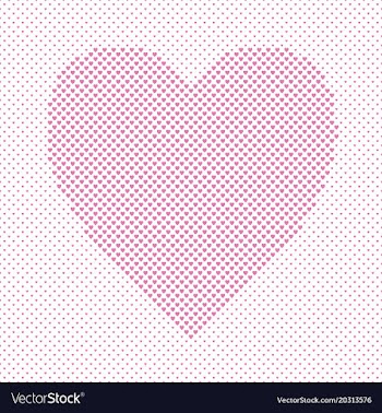 Heart shaped love concept background design vector image