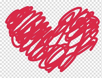 Heart-shaped red illustration, Heart Doodle , doodles transparent background PNG clipart