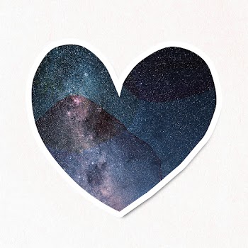 Heart shaped space patterned design element | Free  illustration - 2339621