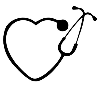 Heart-Shaped Stethoscope Vinyl Decal by AlishaLynchStudios on PNGio ...