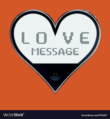 Heart shaped telephone vector image