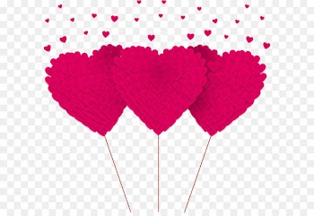 Heart-shaped vector hand-painted decorative 