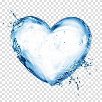 Heart-shaped water illustration, Water Filter Water ionizer Health Drinking water, Heart-shaped water droplets transparent background PNG clipart