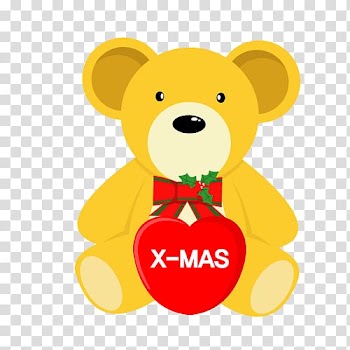 Heart-shaped yellow panda transparent background PNG clipart