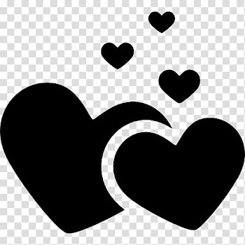 Heart Silhouette Drawing, heart transparent background PNG clipart