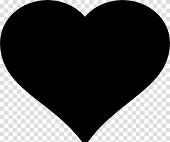 Heart Silhouette , heart transparent background PNG clipart