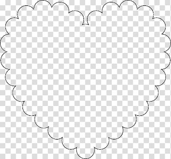 Heart Silhouette White , heart transparent background PNG clipart