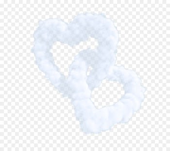 Heart Sky Cloud computing Pattern - Two love clouds 