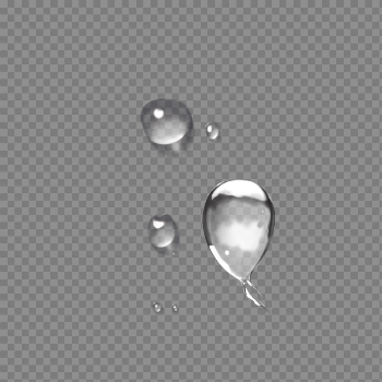 Heart Square Drop Encapsulated Rain Postscript