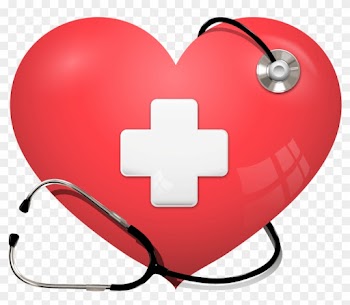 Heart Stethoscope Health Care Cardiology - Heart With Stethescope Png