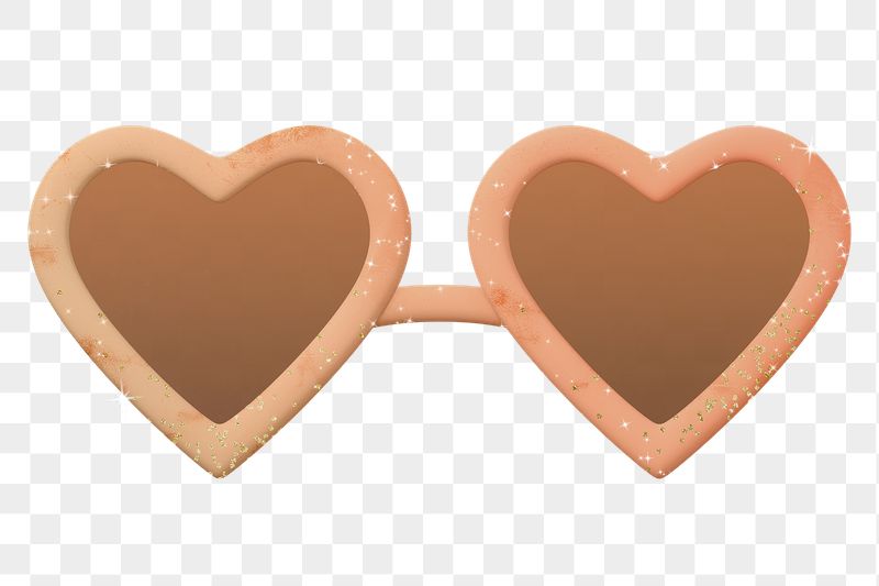 Heart sunglasses png sticker, 3D | Free PNG - rawpixel