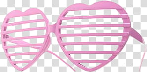 Heart SunGlasses s, pink heart shutter sunglasses art transparent background PNG clipart