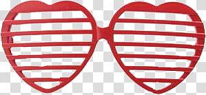 Heart SunGlasses s, red heart glasses transparent background PNG clipart