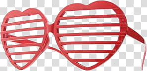 Heart SunGlasses s, red heart shatter eyeglasses transparent background PNG clipart