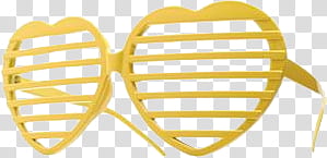 Heart SunGlasses s, yellow heart-framed sunglasses illustration transparent background PNG clipart