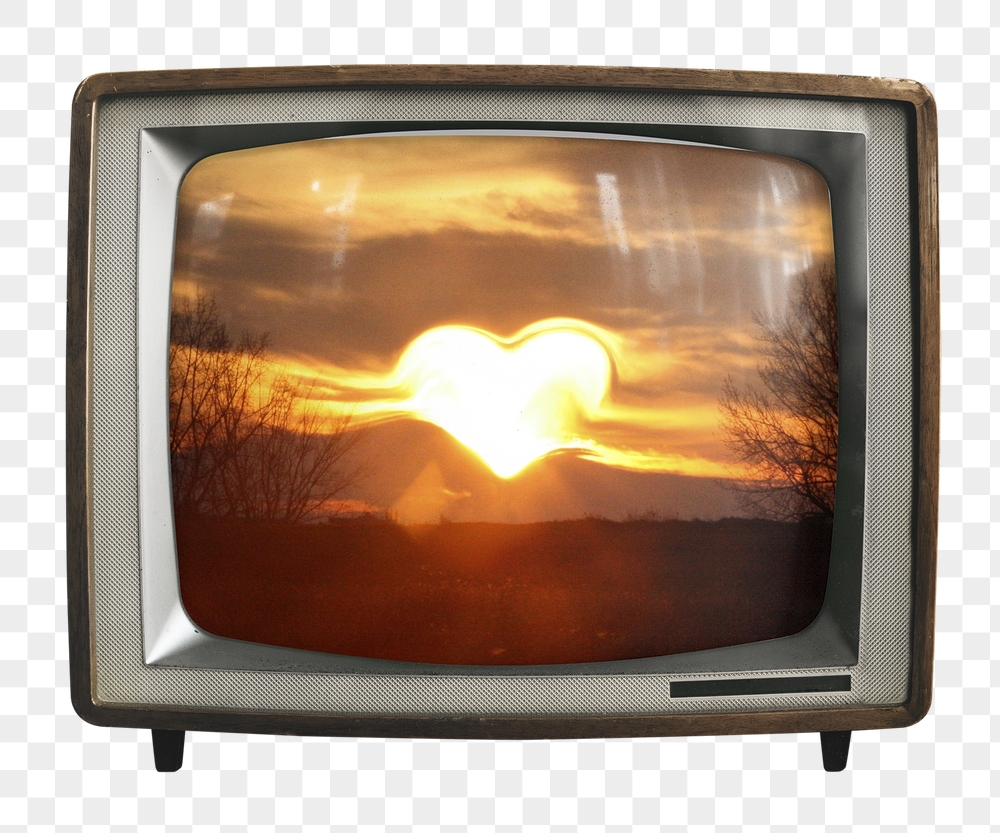 Heart sunset png sticker, nature | Free PNG - rawpixel