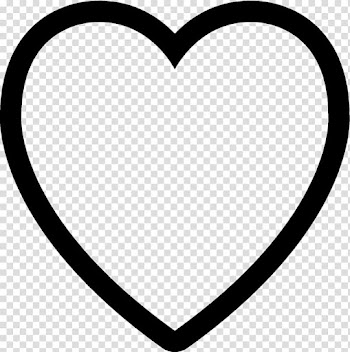 Heart Symbol Computer Icons Black and white , heart transparent background PNG clipart