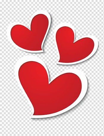 Heart Symbol , Three Hearts Decor , three red hearts illustration transparent background PNG clipart