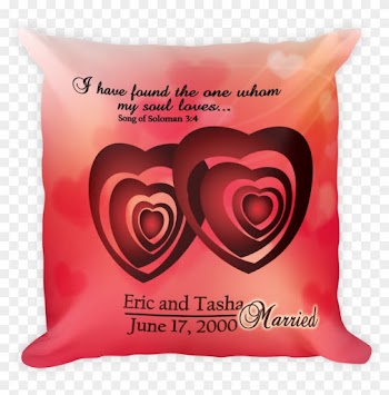 Heart To Heart- Wedding Gift Pillow - Throw Pillow