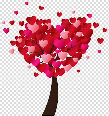Heart tree illustration, Heart Valentine's Day , Valentine's Day Heart Tree transparent background PNG clipart