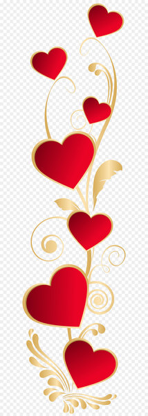 Heart Valentine's Day Clip art - Hearts Deco Element PNG Clip Art 