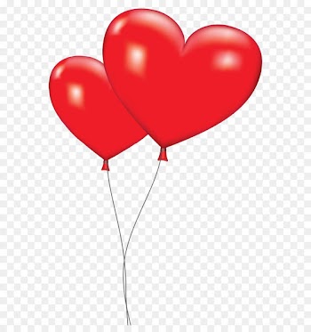 Heart Valentine's Day Clip art - Large Red Heart Balloons PNG Clipart Picture 