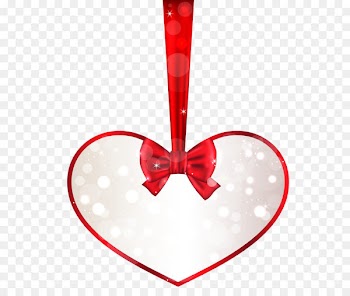 Heart Valentine's Day Clip art - Red and White Heart Decor PNG Clipart 