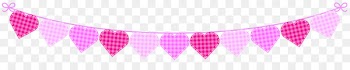 Heart Valentine's Day Clip art - streamers 