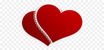 Heart Valentine's Day Clip art - Two hearts 