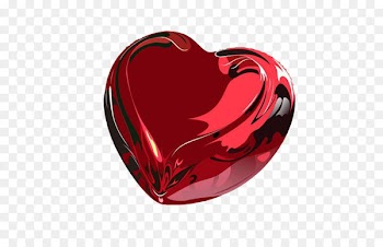 Heart Valentine's Day Desktop Wallpaper - Red glass heart 
