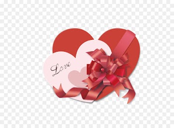 Heart Valentine's Day Gift Love - There is a heart-shaped lid with bow decoration 