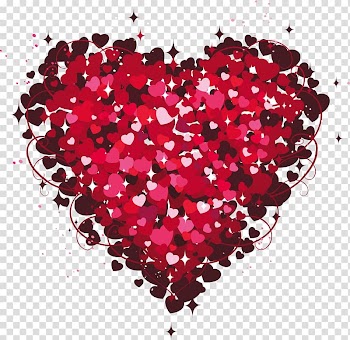 Heart Valentine's Day , Heart of Hearts , pink hearts transparent background PNG clipart
