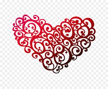 Heart Valentine's Day Line Clip art Pattern -  