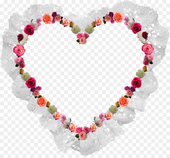 Heart Valentine's Day Picture Frames Love Garden roses - Pin 
