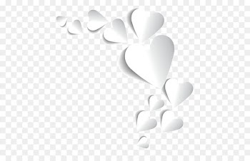 Heart Valentine's Day Tanabata White - Tanabata heart-shaped 