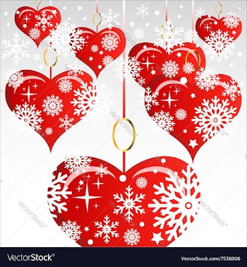 Heart Valentines Day background or card vector image