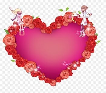 Heart Valentines Day - Heart Photo Frame Png
