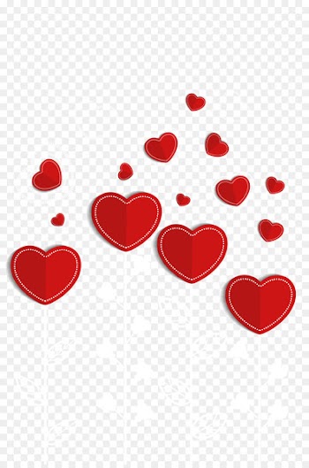 Heart Valentines Day - Red heart balloon vector 