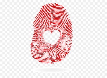 Heart Visual design elements and principles - fingerprint 