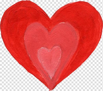 Heart Watercolor painting, heart transparent background PNG clipart