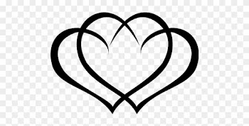 Heart Wedding Clipart - 3 Interlocking Hearts Tattoos