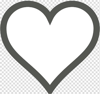 Heart white and gray illustration, Logo Drawing , Heart transparent background PNG clipart