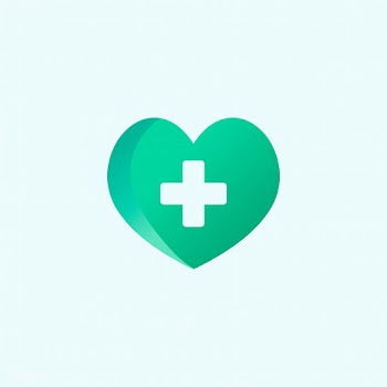 Heart with a red cross symbol vector | Free stock vector - 516146